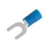 Gardner Bender Spade Terminal, 600 V, 16 to 14 AWG Wire, 8 to 10 Stud, Vinyl Insulation, Blue 20-114